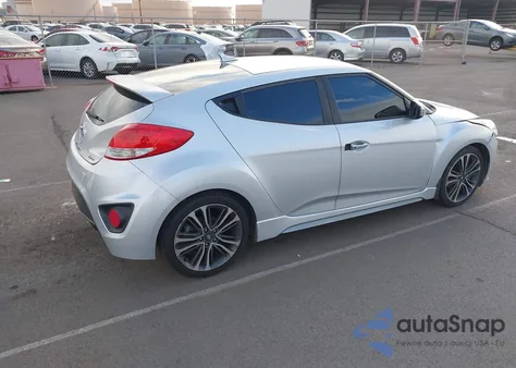 2016 Hyundai Veloster Turbo z USA, uszkodzony, nr VIN KMHTC6AE3GU289357
